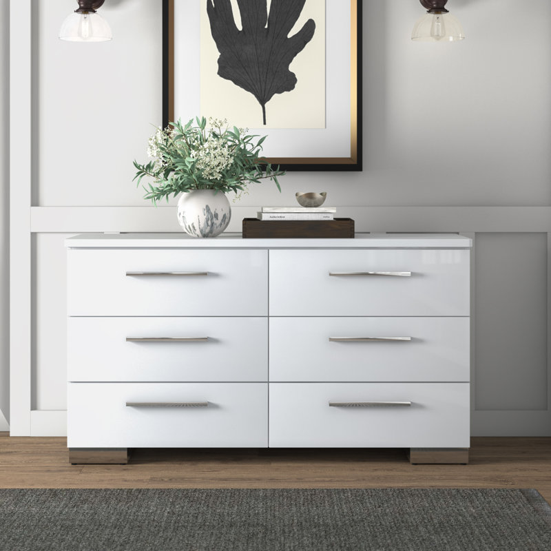 Alei 6 - Drawer Dresser, White