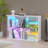 Display Case With Glass Doors And Rgb Light-1425363547