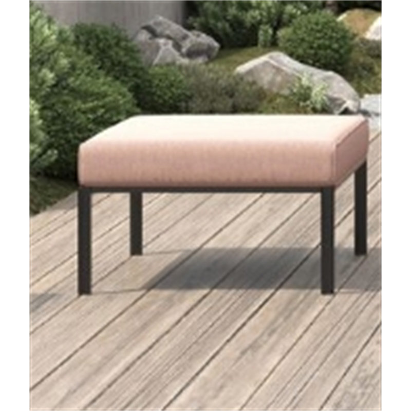 Ensemble de patio charmant avec repose-pieds 5 pièces