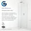 Vela 30 in. x 78 in. Fully Frameless Single Fixed Shower Panel-1781105028