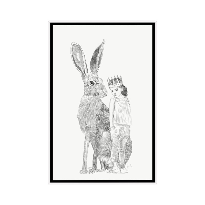 A Bigger World I by Jenny Rome - Print on Canvas, White Framed, 66.04 cm H x 45.72 cm W