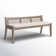 Donner Cane Back Cushioned Bench