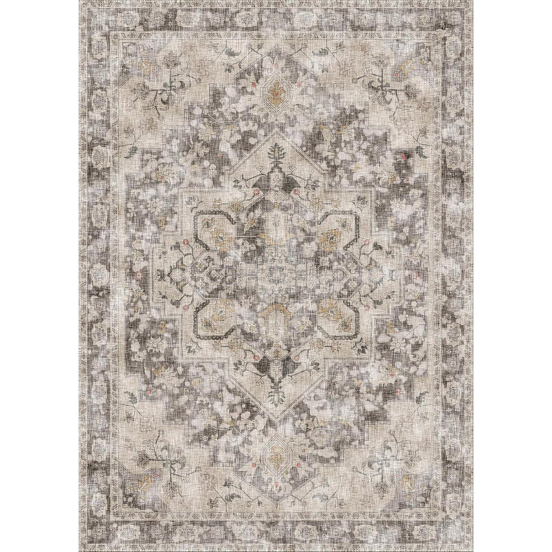 Area Rug - Ultra Soft Washable Carpet For Living Room, Bedroom & Dining Room - Kid & Pet Friendly Non-Slip Rug Under Table - Easy Vacuum Clean