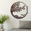Accessoire mural décoratif en métal peint à la main, finition antique, 25,9 po x 26,8 po | Fabrication en métal durable, épaisseur: 0,06 pouce | Pièce d'art unique pour la décoration intérieure, ajoutant du caractère à n'importe quelle pièce