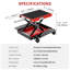 Motorcycle Lift LBS Motorcycle Scissor Lift Jack with Dolly Hand Crank 16.1*15.4inch red