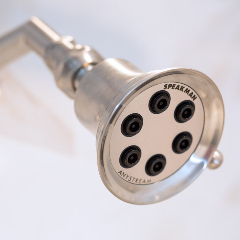 Retro Multi Function Adjustable Shower Head, Brushed Nickel