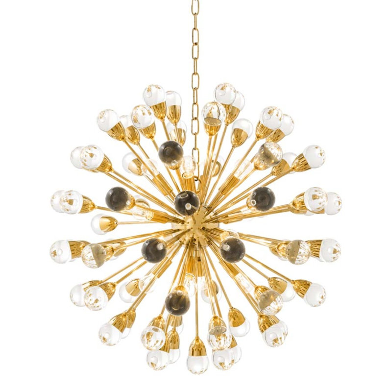 Antares 12 - Light Chandelier, Gold, 89" H x 30" W x 30" D