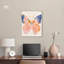 «Butterfly Boho», art mural boho pêche par Art Remedy-104326110-111724015