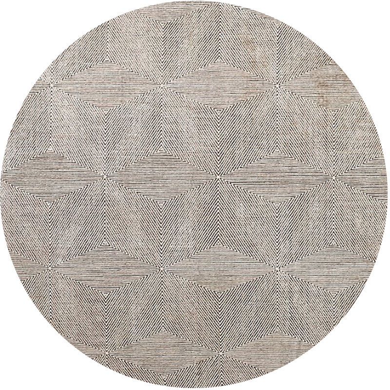 Gagnon Geometric Indoor Rug, Round 6'