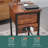Nightstand With Charging Station, Side Table End Table With Large Drawer And Storage Shelf,(Brown)
