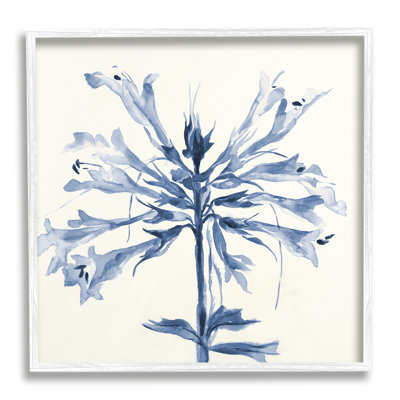 " Modern Blue Flower " by Liz Jardine