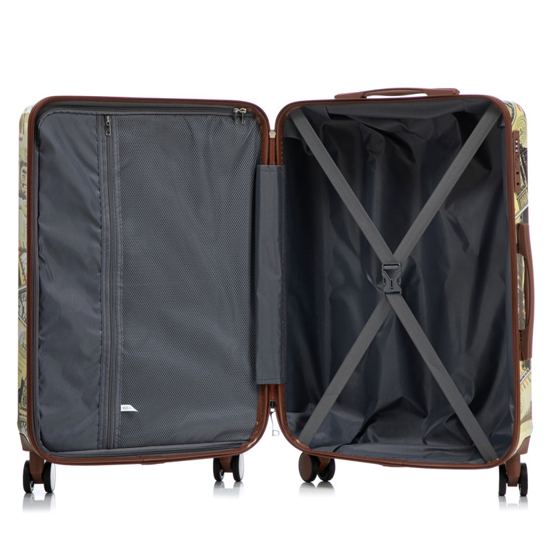 20 po / 24 po / 28 po 3 pièces / ensemble dans une valise à roulettes pivotante pour PC, valise de transport, avec serrure à combinaison