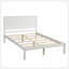 Base de lit plateforme avec tête de lit, support à lattes de bois, aucun sommier requis-504244342-504244329
