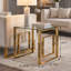 Table de bout en verre Hartzke