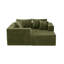 Canapé modulaire Boneless de 93 po, canapé modulaire Cloud avec assise profonde, canapé modulaire moderne en L avec méridienne, fauteuils rembourrés pour le salon, la chambre à coucher, sans assemblage-51215122-51215123