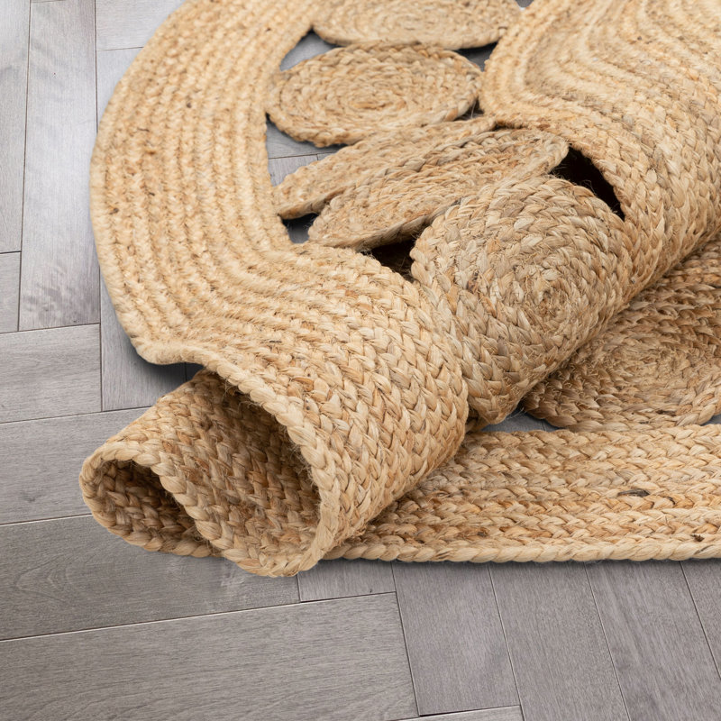 Eva Hand-Braided Natural Jute 4' Round Area Rug