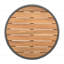 Table basse d'extérieur en corde de rotin et bois d'acacia-1229444129
