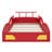 Race Car Bed,Car-Shaped Platform Bed With Wheels-1743352955