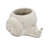 8.3X7x4.7" Decorative Sand And Cement Snail Planter With Textured Beige Finish