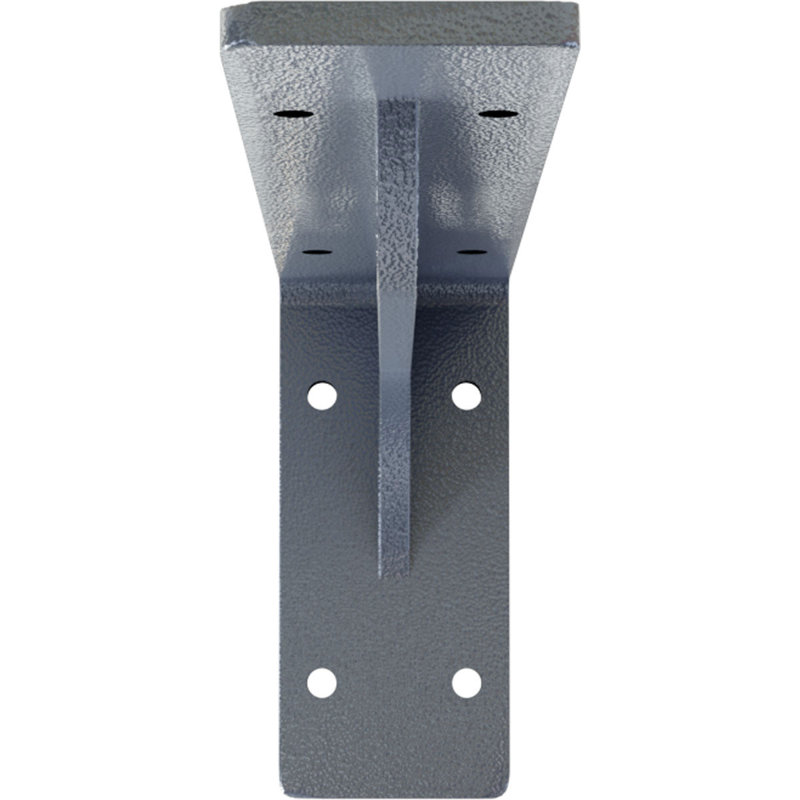Support en acier Embrey, H 4,75 po x l 2 po x P 10 po, Noir thermolaqué