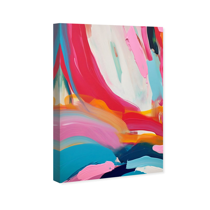 Fetinja grand saturé sur toile, H 36 po x l 24 po x P 0,8 po