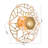 Transitional 12 Light LED Gold Wall Sconce