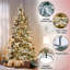 Sapin de Noël givré pré-éclairé-456773743