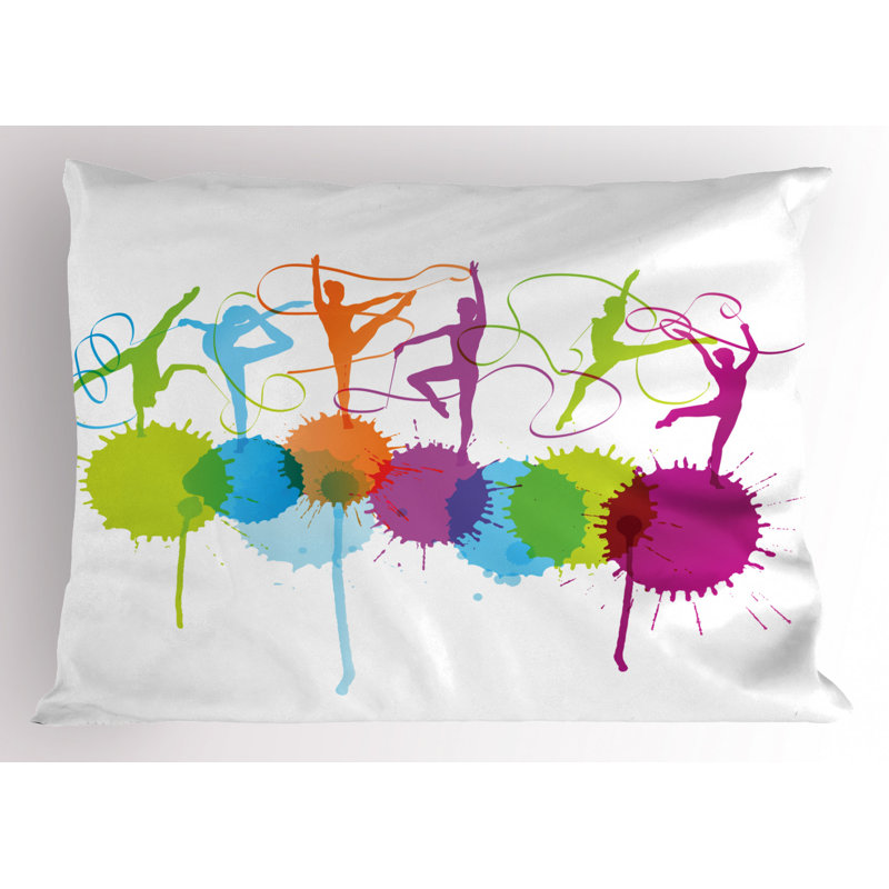 Gymnastics Polyester Sham Set, Twin