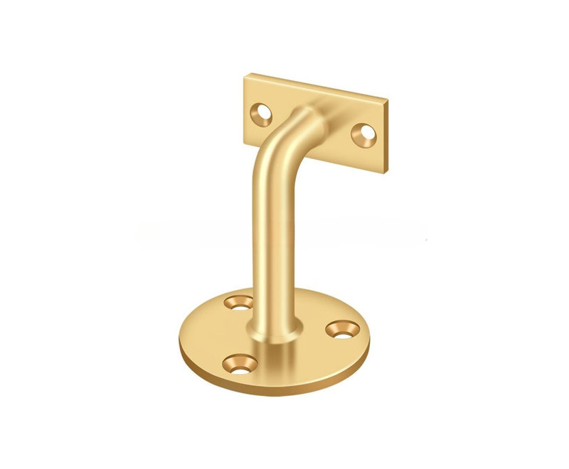 Supports de main courante 86B011A6AE044414A8A757EBB7FE48EB, projection de 3 po en laiton poli PVD