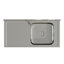 Williston Forge 500mm W Single Bowl Stainless Steel Freestanding Kitchen Sink with 2 Faucet Holes