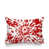 Motif floral rouge / blanc