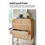 Armoire d'appoint en bois massif de rotin