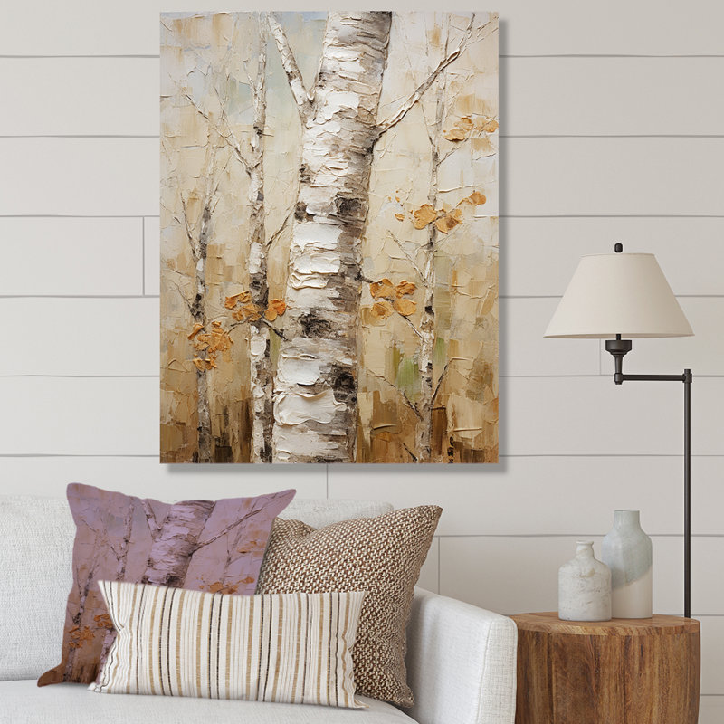 «Tree American Basswood II», art mural arbre, H 20 po x l 12 po x P 1 po, Toile tendue