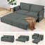 2 Seater Fabric Sofa Bed-1865990023