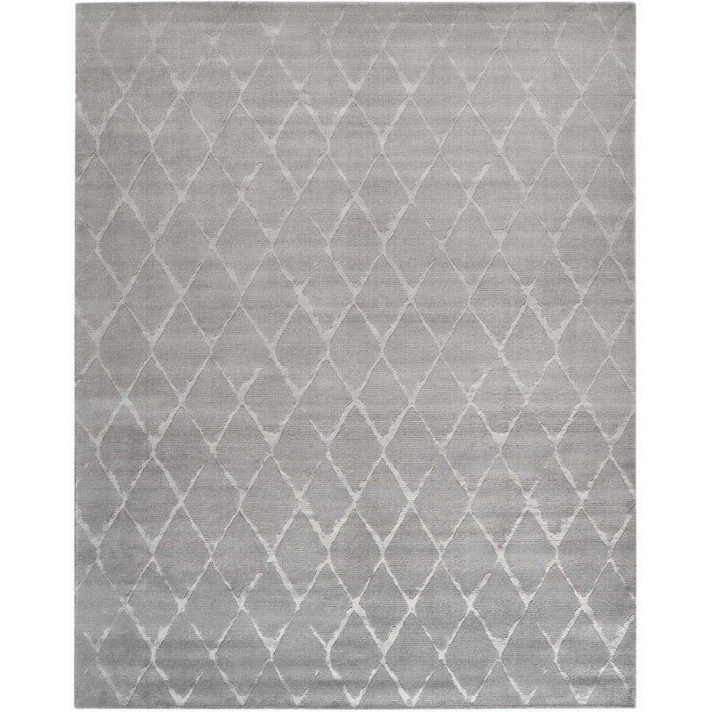 Baronets Viscose Geometric Indoor Rug, Rectangle 9'9" x 13'9"