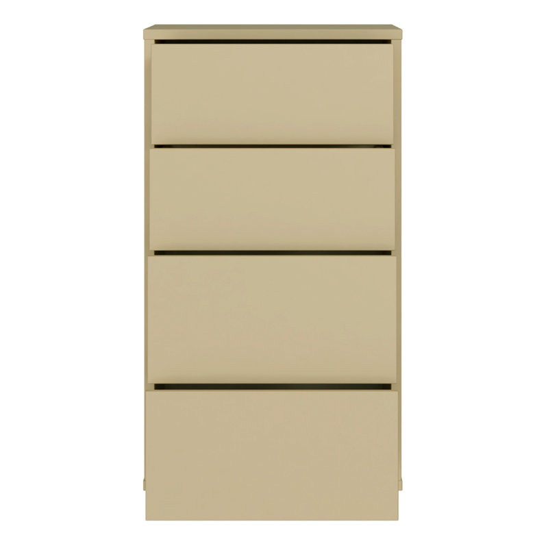 54.8 cm W Chest of 4 Drawers, Yellow