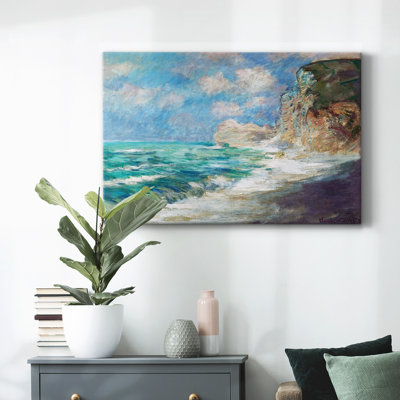 The Coast at Port d`Amont, Rough Sea, 1886-Gallery Wrapped Canvas