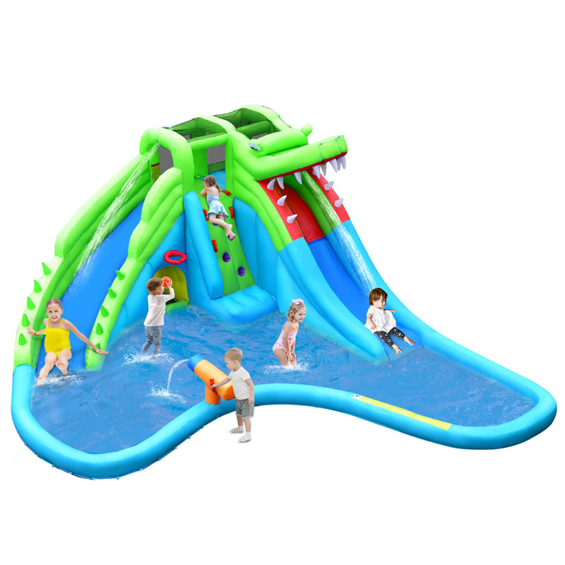18.7' x 16.9' Inflatable Water Slide