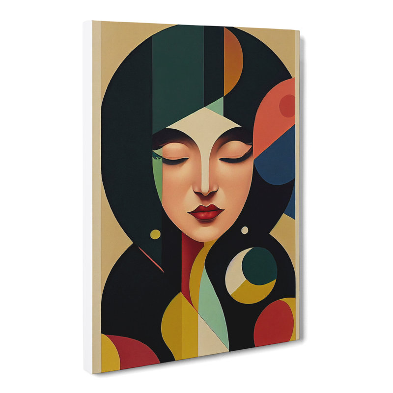 Woman Surrealism - Wall Art, 50cm H x 35cm W x 3cm D, No frame
