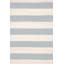 Catamaran Stripe Light Blue/Ivory Handwoven Indoor/Outdoor Rug-30602130