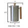 French Press Coffee Maker, Maximum Flavor Coffee Brewer With Superior Filtration, 2 Cup Capacity, Silver With Wood Finish, Abn5m010-ssw