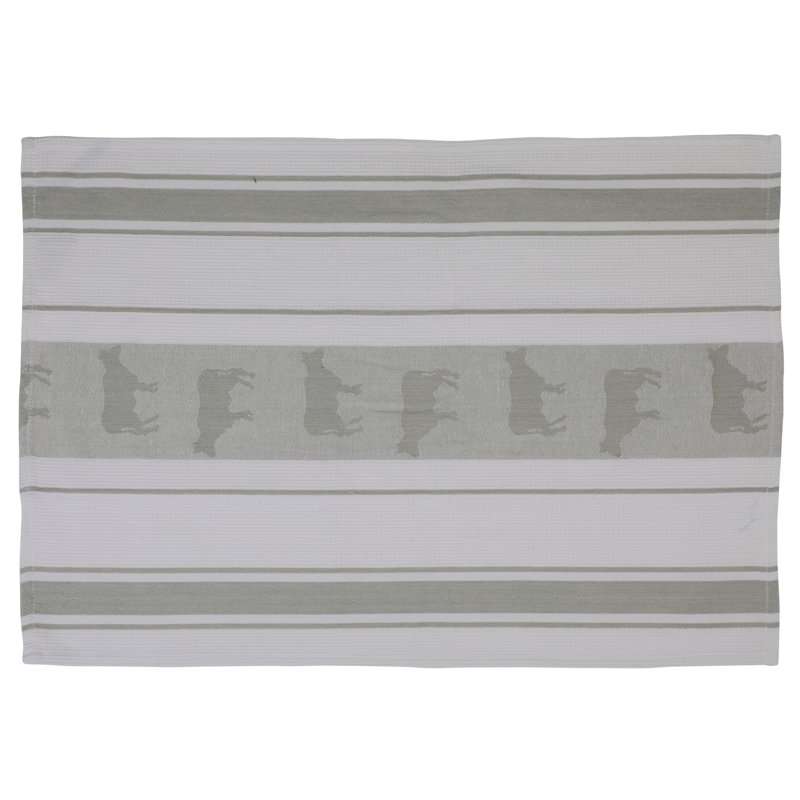 Cotton Stripe Jacquard Kitchen Towel