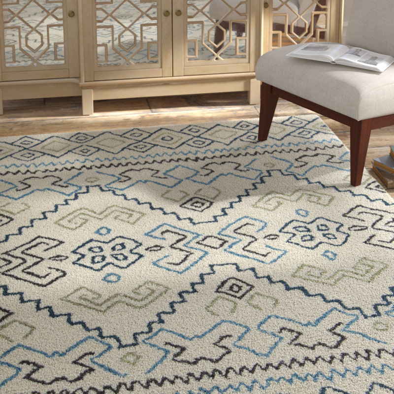 Tapis crème en laine Chartwell, 5 pi x 7 pi 6 po