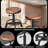 Erandekar Swivel Adjustable Height Counter Stool with Metal Frame