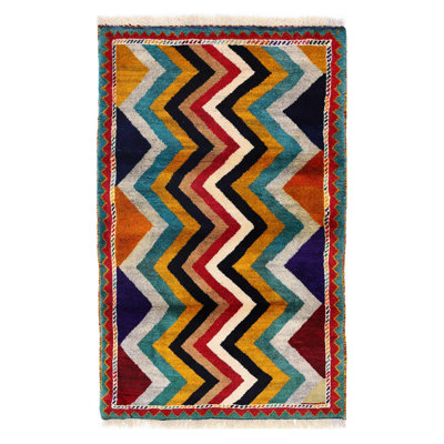 Fine Hand knotted Persian Vintage Shiraz rug 3'X 4'7"