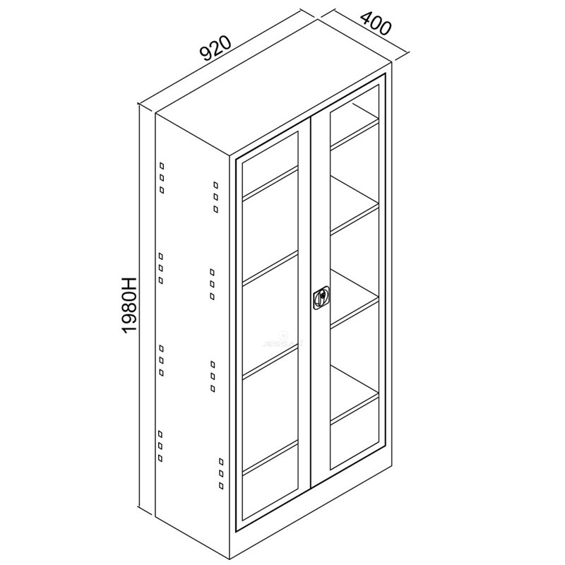 Armoire de rangement Locker, Rouge, H 78 po x l 36,2 po x P 15,7 po