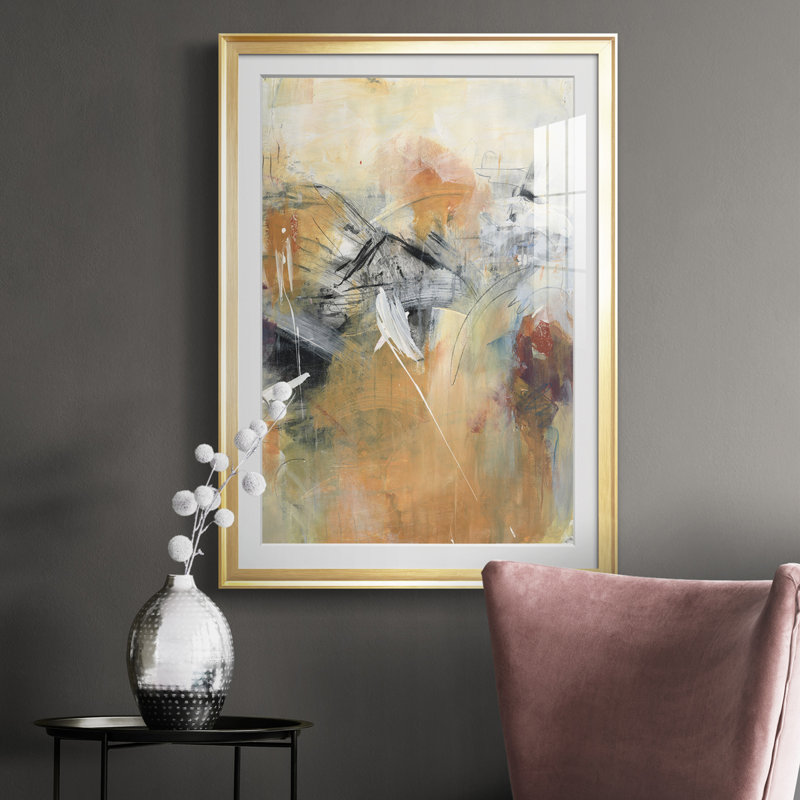Frozen Spring II - reproduction de cadre photo, H 30,5 po x l 22,5 po, Impression encadrée, Doré