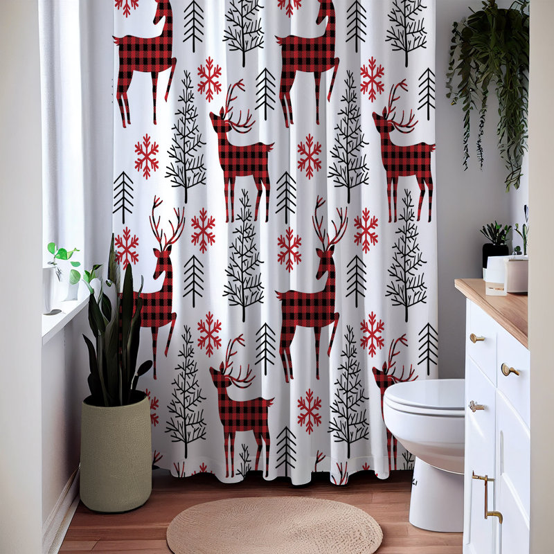 Harsho Shower Curtain, 72" H x 70" W