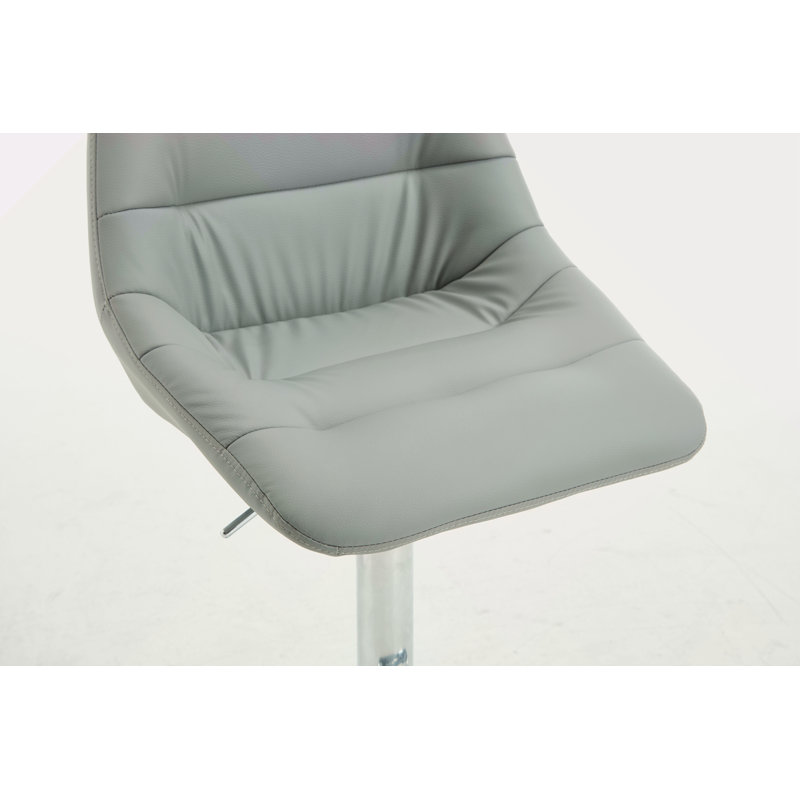 Ensemble de 2 tabourets de bar, avec repose-pieds chromé et base pivotante à hauteur réglable en velours mécanique + tabouret de bar (facile à nettoyer)