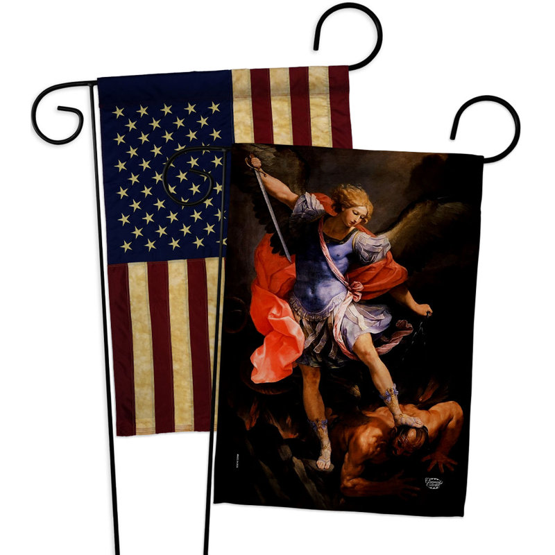 Drapeau de jardin 2 côtés en polyester 18,5 x 13 po
